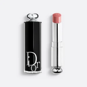 Dior Addict Lipstick in Shade 329, a peachy nude with a satin finish.