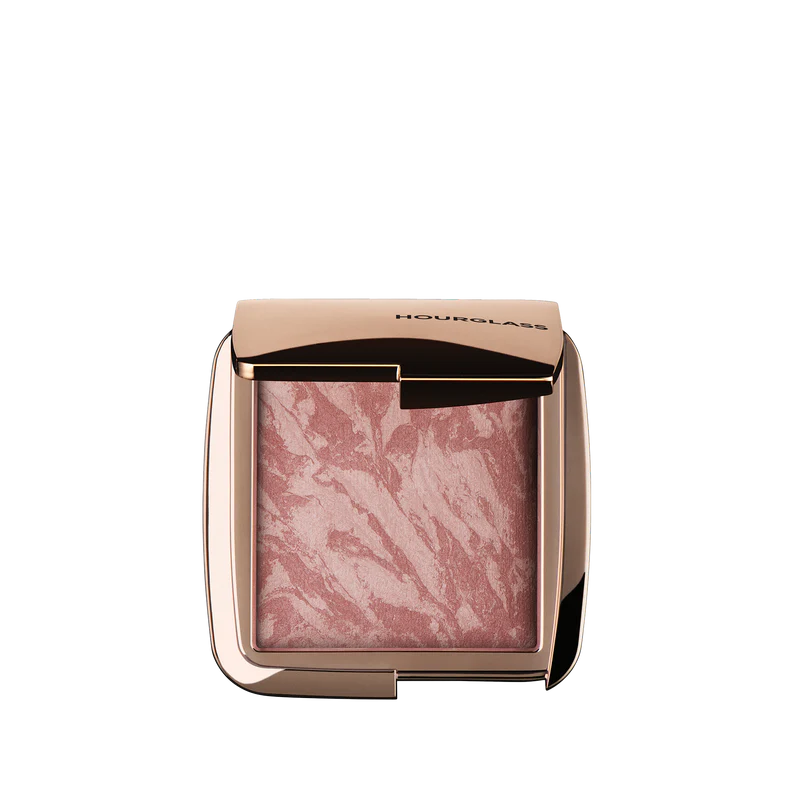 Hourglass Ambient Lighting Blush in Mood Exposure with a satin finish, perfect for fair olive skin.