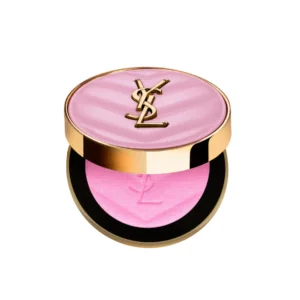 YSL's Babydoll Pink blush, a cool pink tone perfect for light olive skin