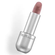 r.e.m. beauty On Your Collar Matte Lipstick in Bubbly – a soft pinky-nude with a velvet matte finish, perfect for fair to medium olive skin. Smooth, long-lasting, and ultra-flattering.