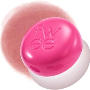Fwee Pudding Pot Blush in a soft mauve-pink shade with a mousse texture.