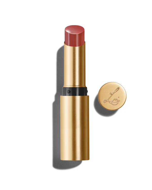 Lisa Eldridge Baume Embrace in Epanoui, a mauve pink tinted lip balm.