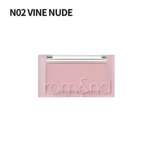 Romand Vine Nude blush, a soft matte nude shade in a compact case.